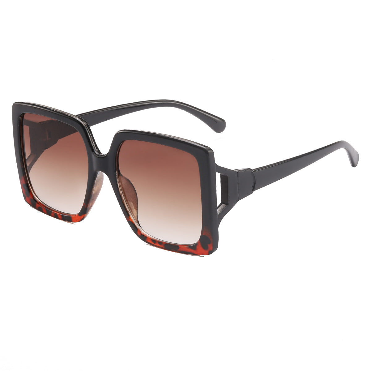 Damen modische oversized Sonnenbrille mit Gradient-Gläsern Karnz