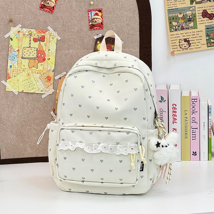 Verspielt Herz Muster Rucksack