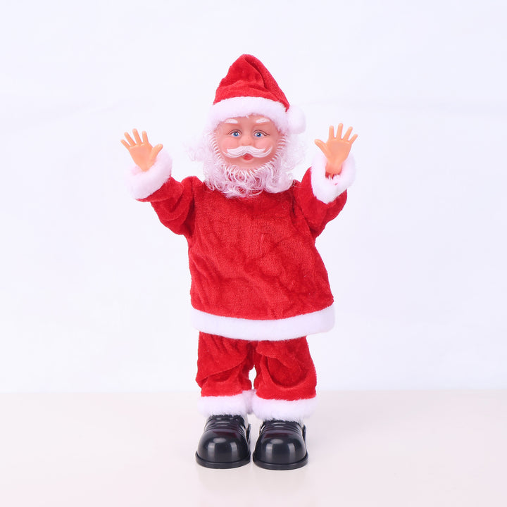 Dekorative Weihnachtsmannfigur mit Süßigkeit