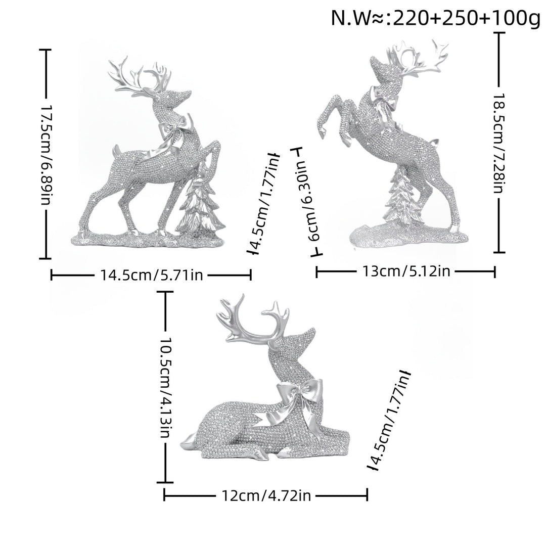Luxuriöse Rentier Skulptur Karnz