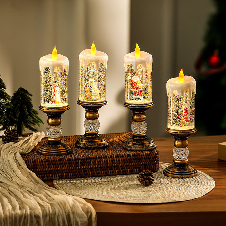 Weihnachtsdekoration Laterne mit Schneekugel Karnz