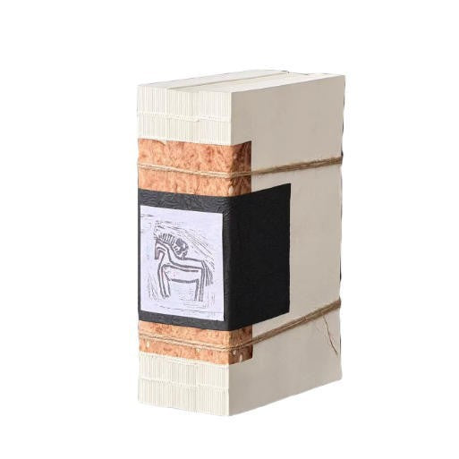 Dekorative Keramikvase mit Seilgriff