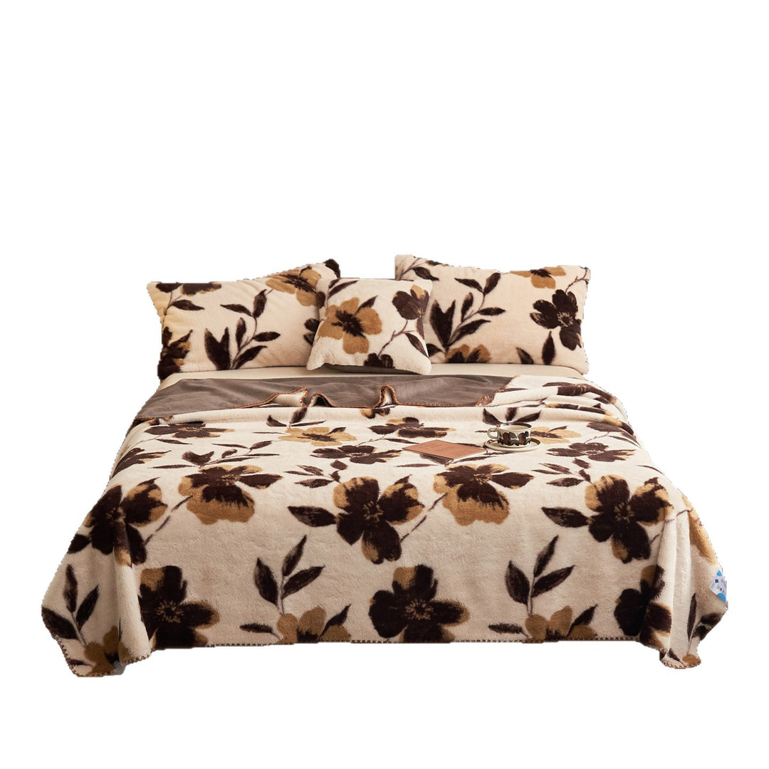 Blumenmuster Gemütliche Fleece-Decke