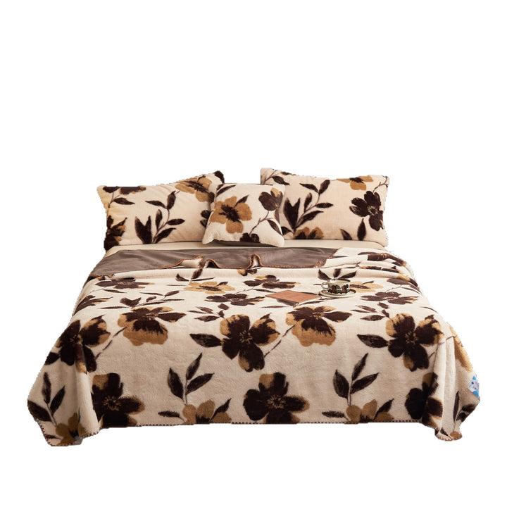 Blumenmuster Gemütliche Fleece-Decke