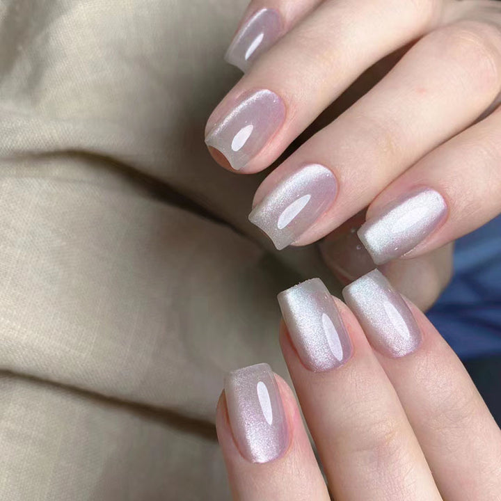 Glänzendes Kurzes Press-On Nagelset