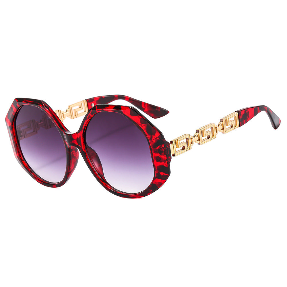 Damen oversized Sonnenbrille mit auffälligem octagonalen Design Karnz