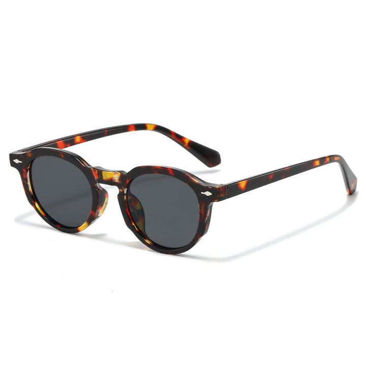 Stylische Retro-Ovalrahmen-Sonnenbrille Karnz