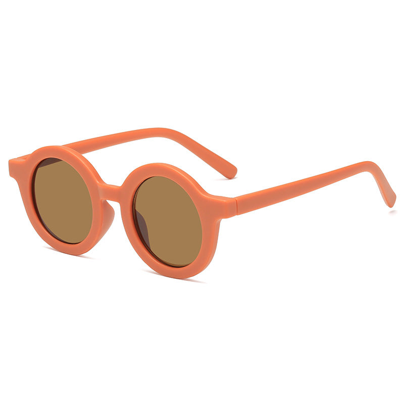 Damen trendige runde Sonnenbrille mit komfortablem Rahmen und UV-Schutz Karnz