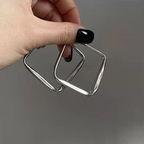 Quadrat-Ohrstecker Aus Hochwertigem Edelstahl Karnz