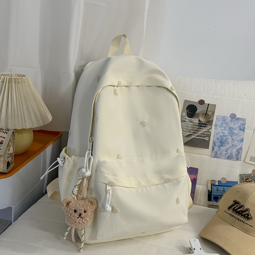 Vielseitiger lässiger Rucksack mit lustigem Charakteranhänger Karnz
