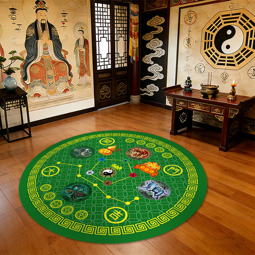 Runde Feng Shui Teppich