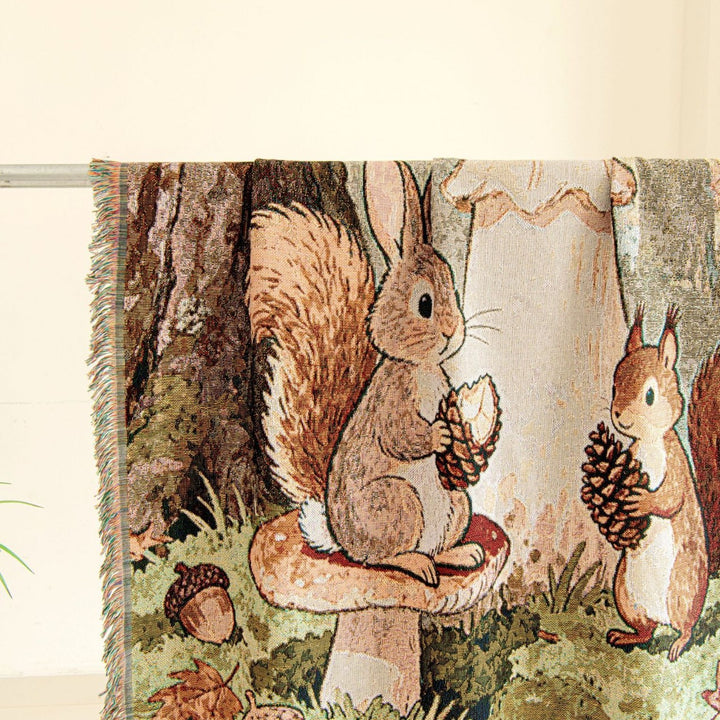 Natur-inspiriert gewebte Wurfdecke