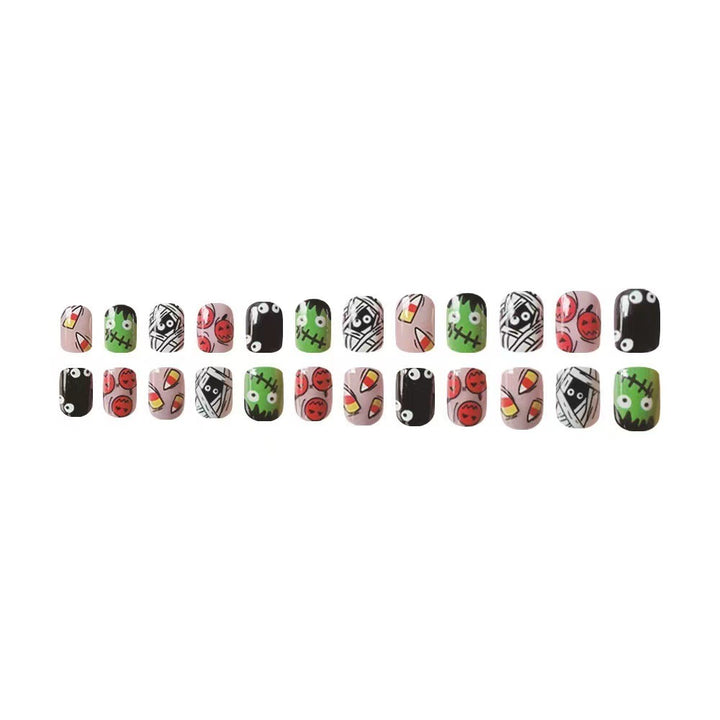 Halloween Kunstnagelset mit kreativen 3D-Motiven Karnz