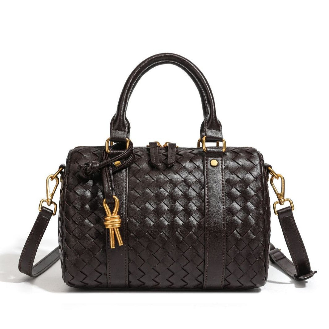 Gewebte Leder-Handtasche Karnz