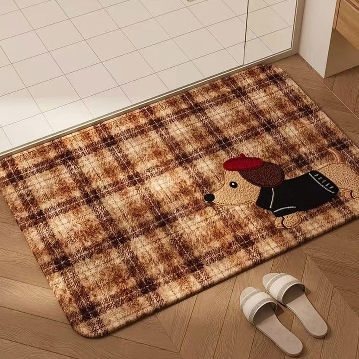 Dachshund-Themen dekorative Bereichsmatte für das Zuhause