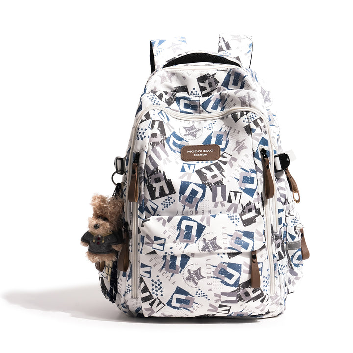 Stylischer Mehrfachfächer Grafikdruck Rucksack Karnz