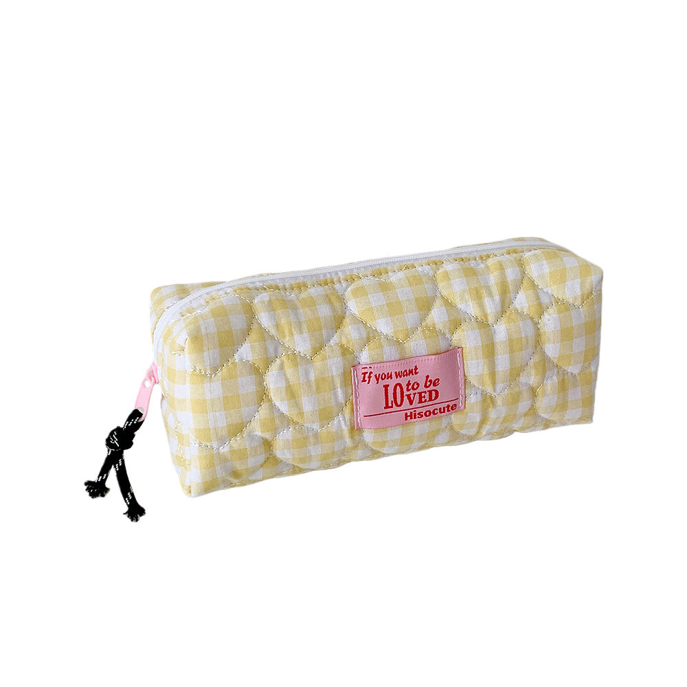 Gepatchtes Gingham Stiftetui Karnz