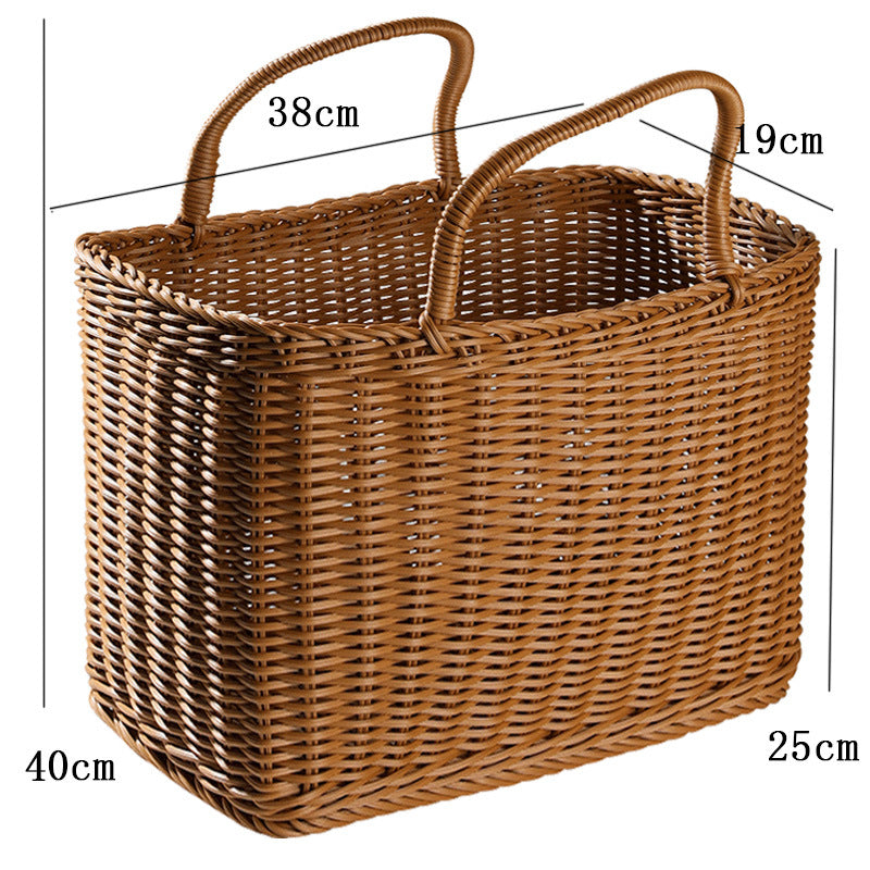 Unisex Großer Aufbewahrungskorb aus geflochtenem Material Karnz