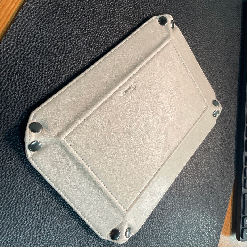 Stylische Leder Organizer Tray Karnz