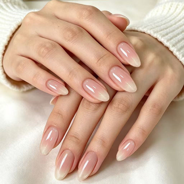 Elegante French Tip Acryl-Nagelverlängerungen Karnz