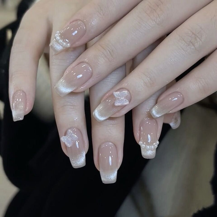 Premium Glitzernde Press-On Nagelerweiterungen Karnz