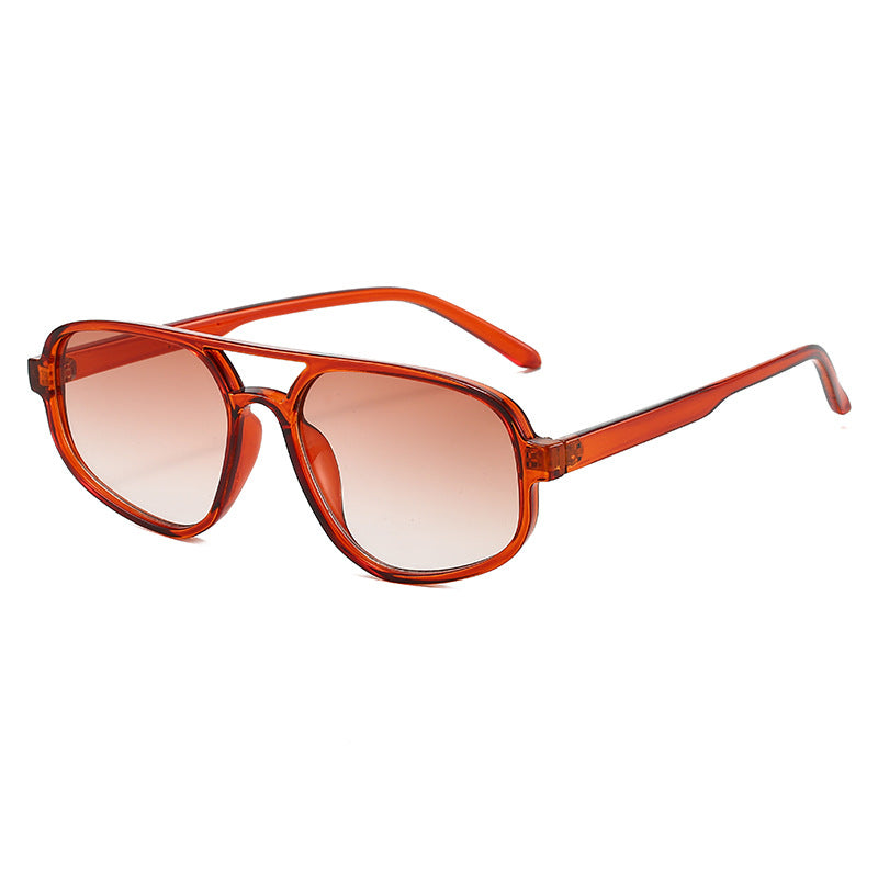 Damen modische Sonnenbrille mit breitem Gestell und UV-Schutz Karnz