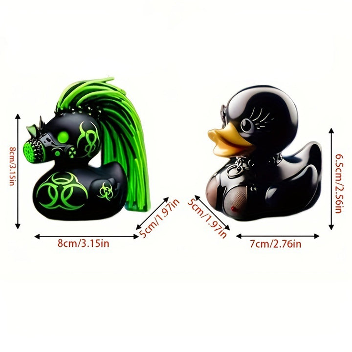 Deko Gummiente mit Mohawk Karnz