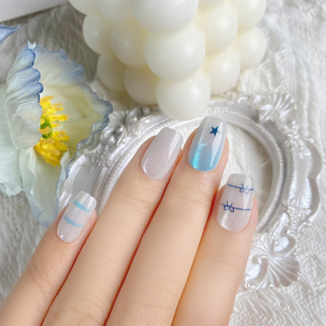 Elegante Stern-verzierte Nagelkunst Tipps