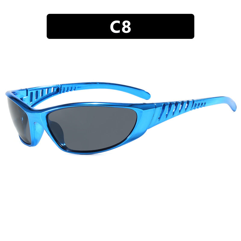 Damen Sportliche Sonnenbrille mit aerodynamischem Design und polarisierenden Gläsern Karnz