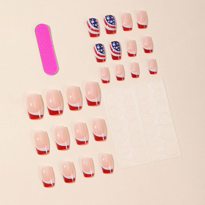 Patriotische Nagelkunstverlängerungen Karnz