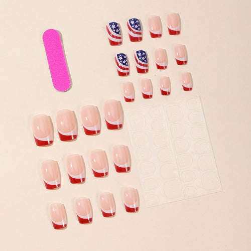 Patriotische Nagelkunstverlängerungen Karnz