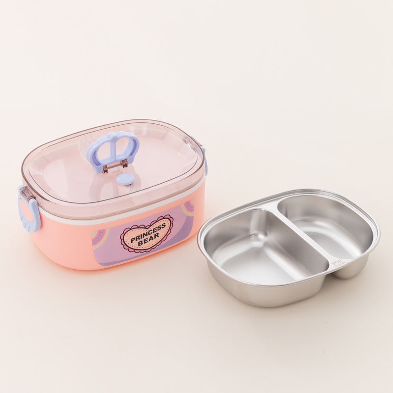 Doppelt-compartiment Lunchbox mit abnehmbarem Einsatz