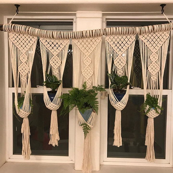 Elegante Makramee-Wandbehang mit komplizierten Details