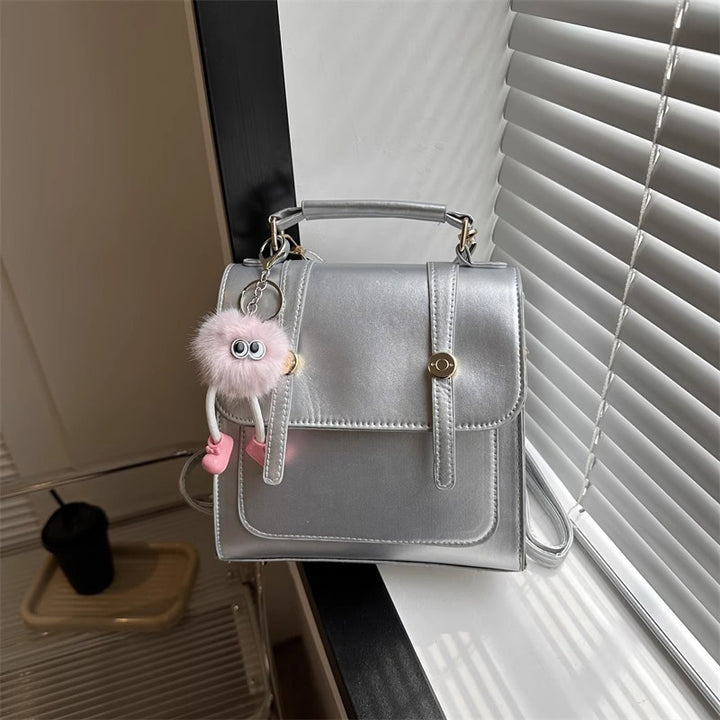Texturierte vegane Lederhandtasche Karnz
