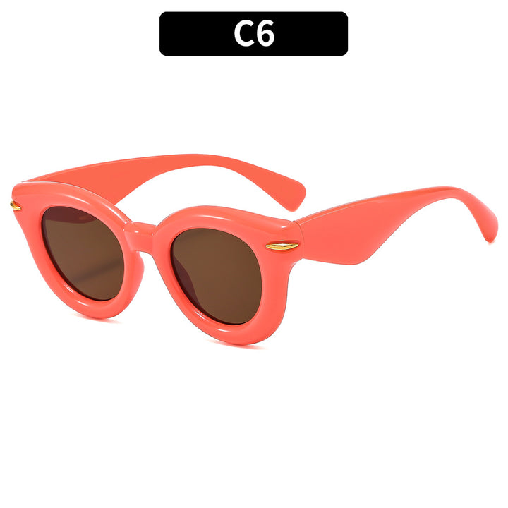 Retro-inspirierte übergroße Cat-Eye Sonnenbrille