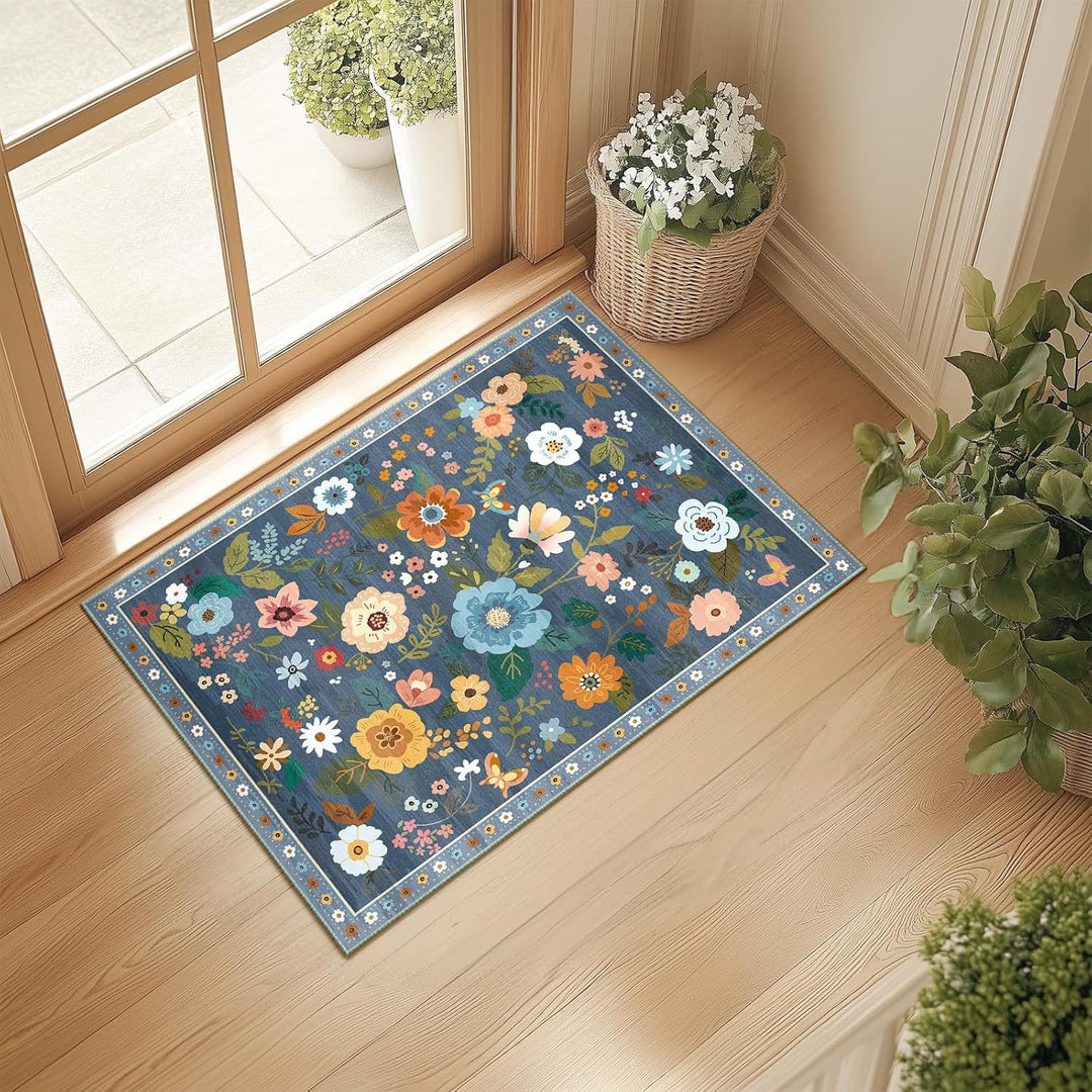 Künstlerischer floraler Design-Teppich