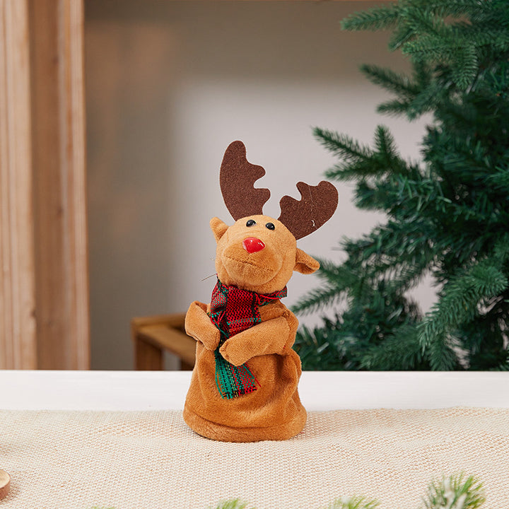 Dekorativer Weihnachtsmann mit Glöckchen Karnz