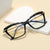 Damen modische große Brille mit elegantem Metallrahmen Karnz