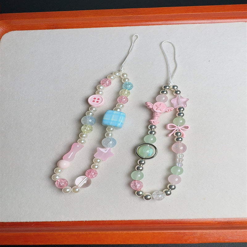 Verspielter Perlenanhänger Schlüsselanhänger Karnz