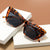 Damen trendige oversized Sonnenbrille mit innovativem transparentem Rahmen Karnz