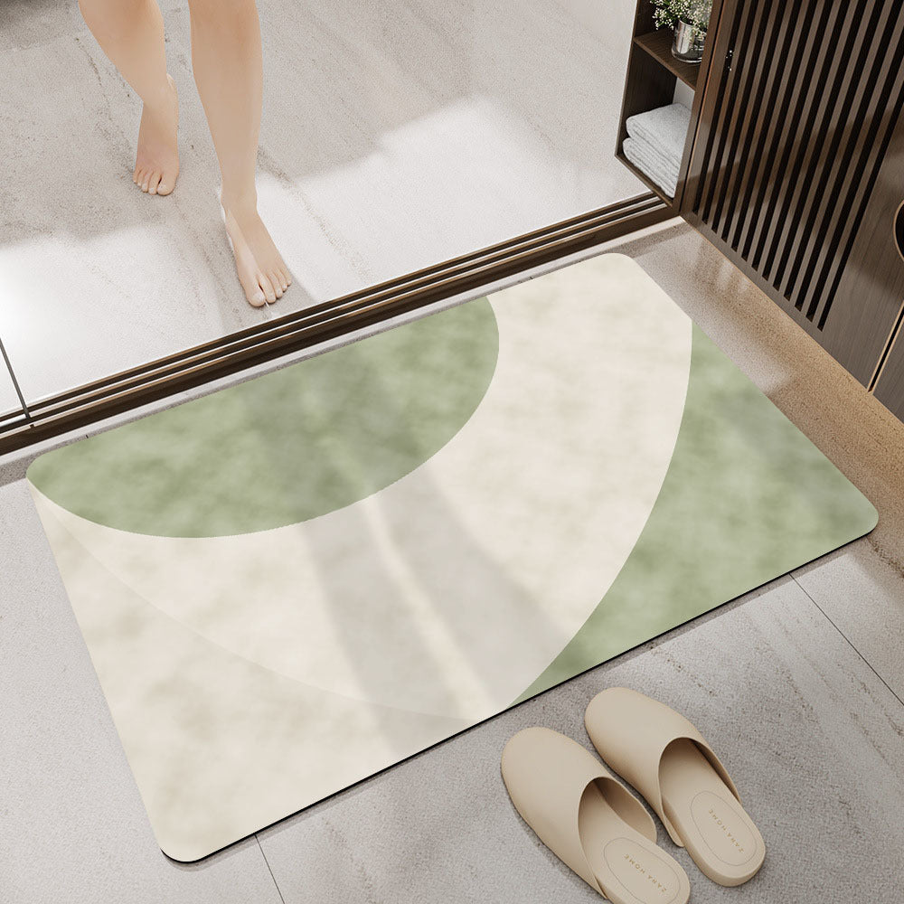 Stylische abstrakte Badematte Karnz