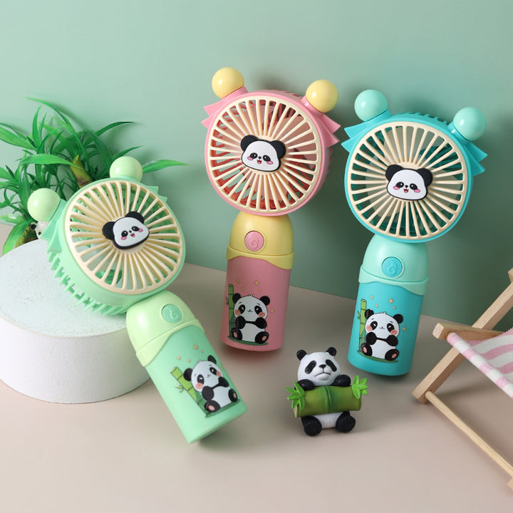 Damen tragbarer Mini-Ventilator mit niedlichem Pandadesign Karnz