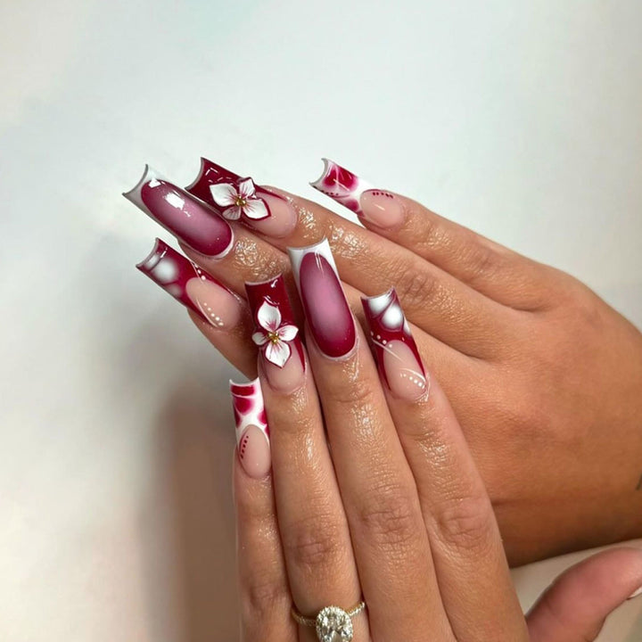 Floral Nail Art Extensions Karnz