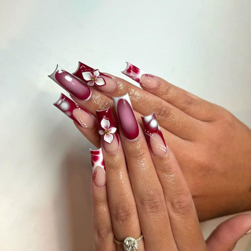 Floral Nail Art Extensions Karnz