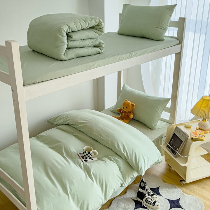 Leichtes Baumwolle Etagenbett Bettwäsche Set mit Bettbezug, Kissenbezug und Spannbettlaken