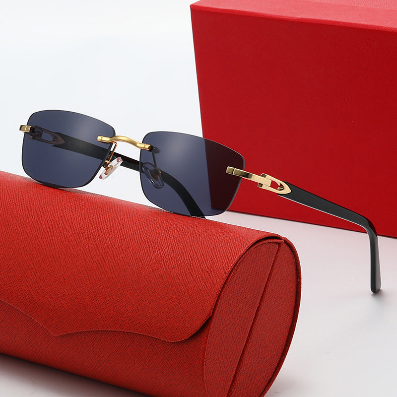 Damen elegante und modische Brille mit filigranem Metallrahmen Karnz