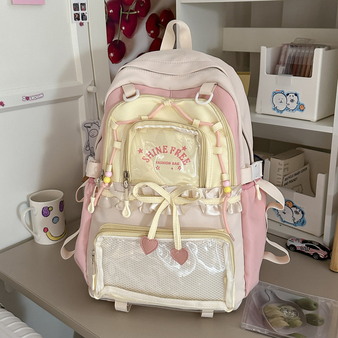 Stylischer Mehrfach-Taschen Freizeit-Rucksack