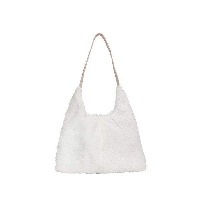 Luxuriöse Faux-Fur Schultertasche