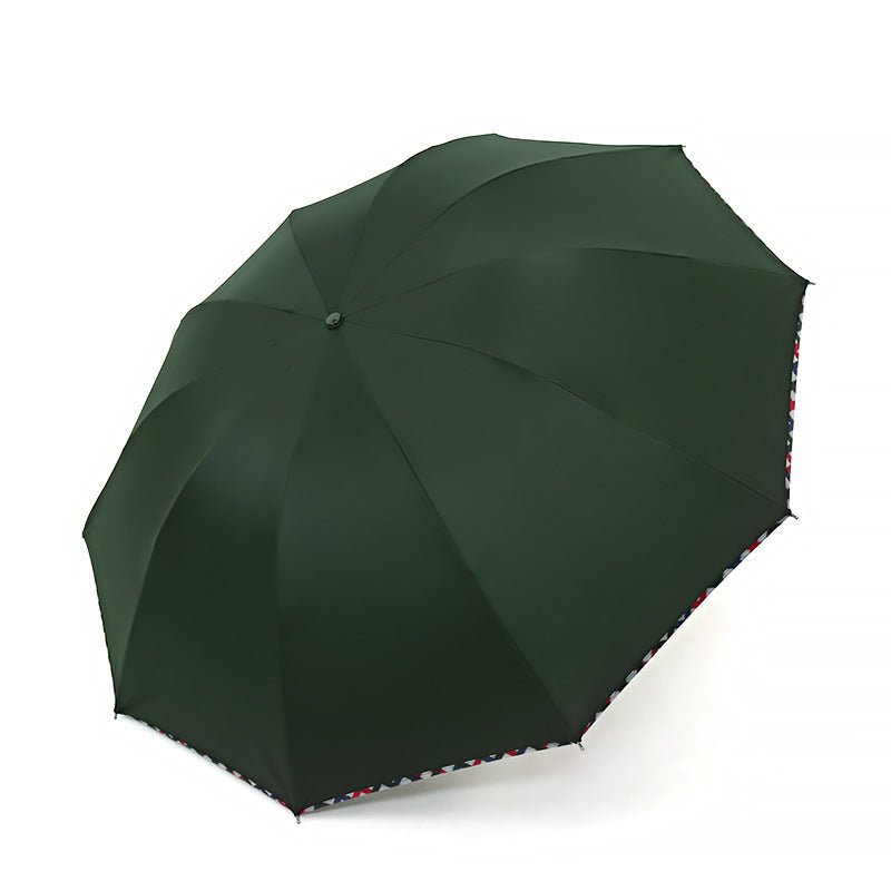 Damen Regenschirm mit floralem Design und verstärktem Rahmen Karnz