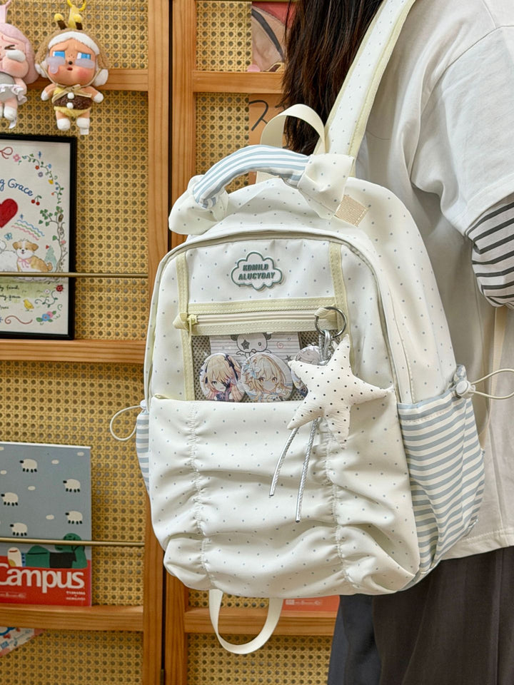 Stylischer gepunkteter Rucksack